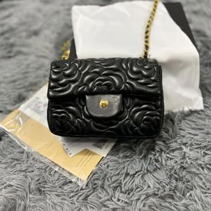 Lüks kadın zincir omuz çantaları moda sütür çiçek çanta para çantası bayan düz renkli deri metal düğme depolama crossbody çanta çanta çanta lüks mesaj çantası