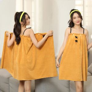 Havlu yomdid kadınlar emici giyilebilir banyo havlu yumuşak mirfiber yüzme plajı havlu battaniyesi sauna duş havlu süspansiyonları elbise