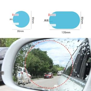 Uppgradera Universal Motocycle Anti-Reflective Car Rearview Mirror Sticker Rain-Bosatt vattentät anti-dimma film