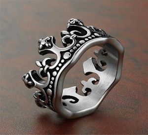 Men039S CH2022 Chrome nowy tajski srebrny czarny pierścień korony Fengkro Titanium Steel Casting and Women039s Hearts KBGH3606976