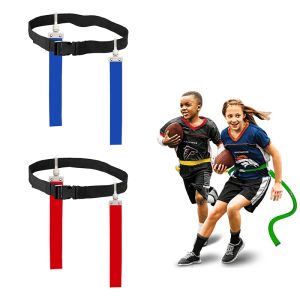 Soccer American Football Match Allenamento della fibbia cintura regolabile bandiera di rugby tag cintura in vita