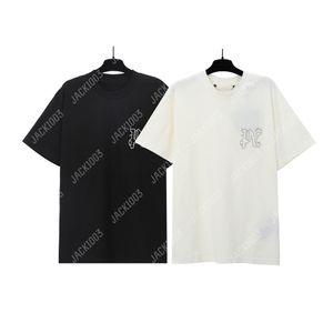 Palm PA Harajuku 24SS Summer Letter Printing Beads Logo T Shirt Boyfriend Gift Loose Oversized Hip Hop Unisex Short Sleeve Lovers Style Tees Angels 2281 MOY