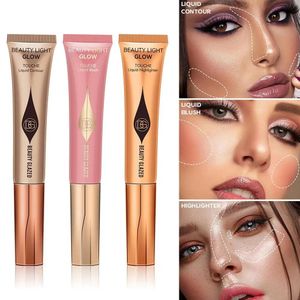 7 Cores Liquid Blush Bush Stick Highlighter Multi Funcional Make Up Pen versátil Lip Cheek Eye Makeup com Coscão à prova d'água 240507