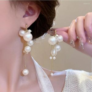 Dangle Earrings Romantic Women Elegant Pearls Jewelry Set Gifts Woman Ears Accessories Present