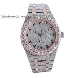 41 mm Moissanites Watch Women Automatyczny zegarek mechaniczny 316L Steel Sapphire Ladies Businesswatch Montre de Luxe