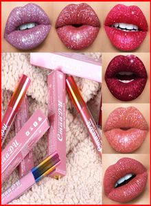 Cmaadu блеск сброса Lip Gloss Velvet Matte Lip Tint 6 Colory Водонепроницаемое длительное длительное алмазное вспышка Shimmer Liquid Libstick9439726