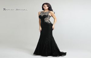 Luxury Tulle Mermaid Crystals Paiugine Prom Hollow 2020 SEXY SHERER BODICE ELEGANT VESTODOS DE FESTA OBIETTAMENTO EASIONE LX171335709