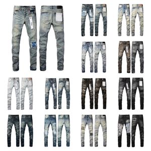 Jeans viola jeans pantaloni in jeans designer jeans jeans for uomini pantaloni neri di alta gamma designer dritti joggers design pantalone retrò streetwear casual