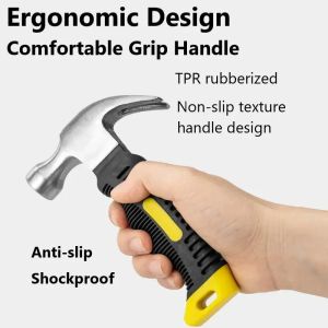 Hammer Mini Nail Hammer 160 mm ENGINEERING HANTERA Lättvikt Portable Tool Steel Woodworking Multifunktion Handhandtag Nails Tool