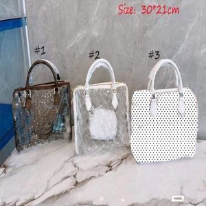 Borse per designer di donne in plastica trasparente borse per borse per borse da borse da borse da 2 pcs set 5992 225u
