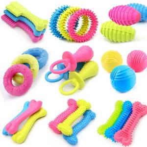 1st Pet Toys For Small Dogs Rubber Resistance to Bite Dog Toy Teeth Cleaning Chew Training Toys Pet Supplies Puppy Dogs Cats