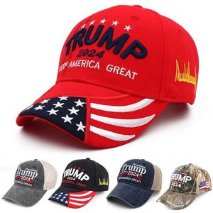 Ball Caps New Trump 2024 Maga Hat Baseball Вышивка Camo Kag из штатов Соединенных Штатов, вышитая шляпа Y240507, Y240507