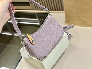 Najwyższej jakości fioletowe torby na rączkę designerska torba na ramię luksusowe crossbody damska torba na płótnie damskie mody crossbody flip zippe luksusowe torby na ramię