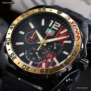 Senna Tag Heure Watch Top Marka Tag F1 Racing Series Luxury Mens Watch Sport Silikon Pasek Super Luminous Tag Watch Automatyczny projektant Watch 842