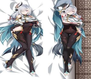 Kudde Case Games Genshin Impact Shenhe Anime Shen He Dakimakura Pillow Case Home Bedding Diy Custom Cushion Kraming Body Cover1670150