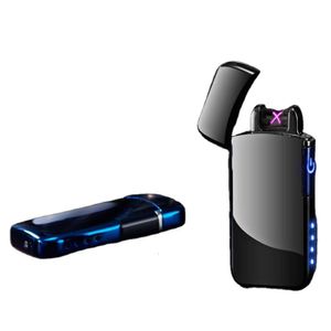 Exclusive Box Custom Flame Less Plasma Windproof Cigarette Men Smoking Electric Arc Usb Electronic Lighter Rechargeable