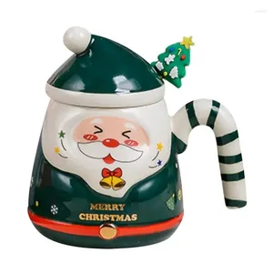 Mugs Christmas Santa | Keramisk kaffeklaus koppar 500 ml söt handgjorda tecknade film för barn vuxna