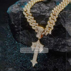 Pendant Necklaces Trapstar London Hip Hop Cross Inlaid Zircon Pop Rap Style Wearable Tennis Chain Cuba Drop Delive Delivery Jewelry P Dhrhe 3218