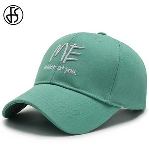 Ball Caps FS Fashion Brand Baseball Caps for Men Green Orange Trucker Hat Casual Summer Women Hats Street Snapback Hip Hop Face Cap 2024 Y240507