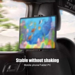 Cell Phone Mounts Holders Car Headrest Tablet Holder Clips Adjustable Mobile Phone Holder in Car Cellphone Stand Auto Back Seat Bracket for iPad iPhone