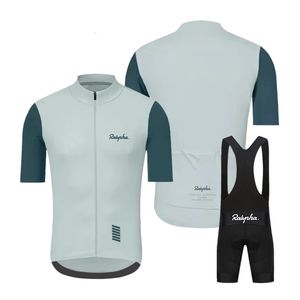 Raphaful Pro Summer Mens Cycling Jersey set oddychalny zespół wyścigowy sportowy rower