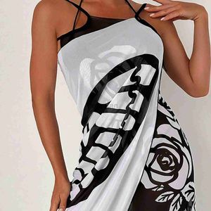 Women Beach Wear Wear New Butterfly Print Beach Skirt Scarf Sexy Mesh Matching Color Swimwear Cover-Ups For Women Swimsuit Bikini d240507