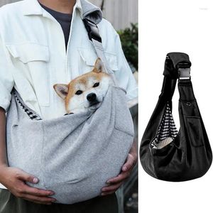 Köpek Taşıyıcı Taşınabilir Pet Omuz Çantası Küçük Köpekler ve Kediler İçin Ayarlanabilir Açık Diş Sling Hands Free Freeping El Çantası