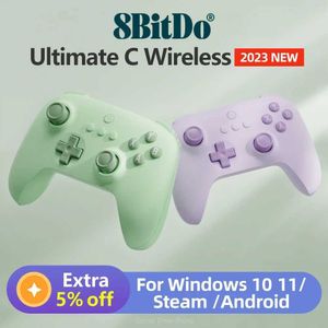 S 8Bitdo Ultimate C Controller GamePad Wireless 2.4G Connectivity Ultimate Series Simplified Version för PC Windows 10 11 Steam PC J240507