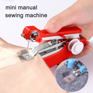 Leathercraft Portable Mini Sewing Machines Needlework Cordless HandHeld Clothes Useful Sewing Machines DIY Apparel Sewing Fabric Tool
