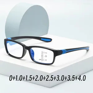 Sunglasses Trend Ultra Light Anti Blue Multifocus Reading Glasses TR90 Fatigue Men's High-definition Presbyopic