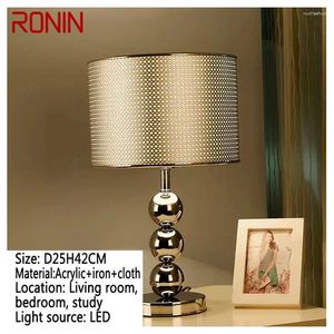 Bordslampor ronin nordisk modern lampa lyxigt vardagsrum sovrum studie led originalitet sängklass