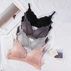 Bras New Summer Womens Lace Bra V-Ausschnitt BH sexy nach oben Push Unterwäsche nahtloser BH Damen Seide Free Unterwäsche2405