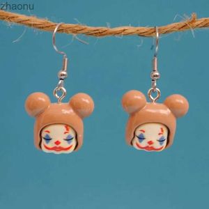 Dangle Chandelier New Poverty Scary Joker Bear Novel Earrings Creative Resin Earrings Novel Womens Gifts Personalized Jewelry Women XW