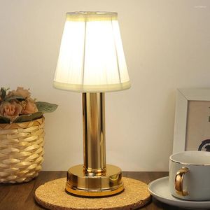 Table Lamps Modern Cordless Small Portable LED Dimmable Desk Lamp Rechargeable Night Light For Restaurant Bedroom Outdoor