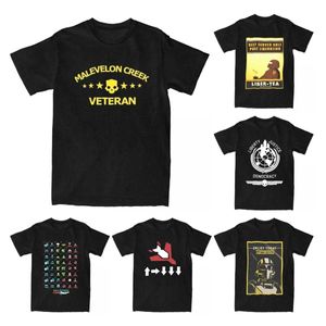 Irts Helldivers 2 Malevelon Creek Veterans T-shirt męsne vintage czyste bawełniane koszulka za okrągła szyja krótkie koszulki z krótkim rękawem