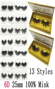 3D 5D 25 -мм ресницы норки высокого качества 3D Mink Eye Lashes Подарочные ресницы Упаковка OEM -OEM Дополнительный стиль6368944