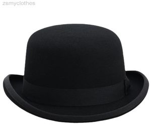 4Size 100 Wool Women Men Hat Bowler Dome Dome Dome Fedora Hat8030856