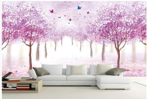 Sfondo 3D per camera da parati personalizzata personalizzata per pareti fiori romantici sfondo di sfondo nostalgico murale 3d murales carta da parati per vivente roo4920204