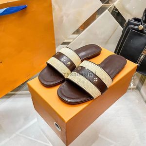 24ss Women Slippers Sandals LOCK IT FLAT MULE Canvas gold Circle Outdoor Slipper Summer Designer Luxury Fashion Ladies Beach pool slides sandal 5.7 06