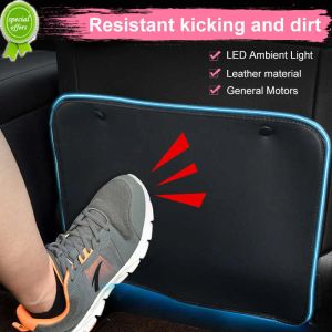 Обложки новое автомобильное сиденье обратно с USB Ambient Light Antikick Pad Pod Защитник декоративный антисффатч Antikick Car Accesstori