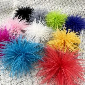 Broches Mulheres Broche Hat elegante Faux Avestruz Feather para Festa de Casamento PROM Decoração de Bolsa de Roubamento leve e leve