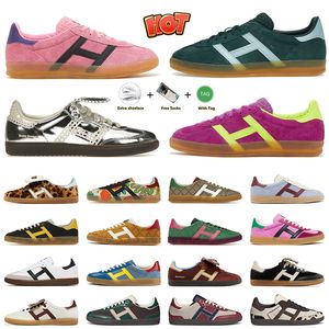 2024 Galles di alta qualità Wales Bonner Pony Leopard Designer Scarpe blu grigio vegano vegan rosa in velluto di velluto di velluto di gomma bianca gum bianca sneakers casual sneaker chaussure