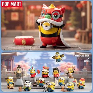 Blind Box Mart Minions Travelogues of China Série Mistério Caixa 1PC/12pcs Popmart Cegro Blind Toy fofo Figura cultural chinesa T240506