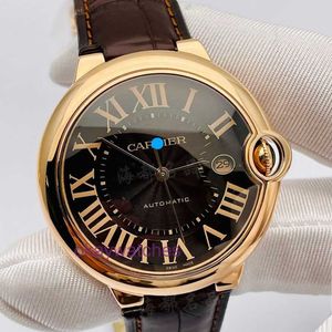 Crater Unisex Watches Seconds New Gold Blue Balloon 42mm Automatic Mechanical Mens Watch with Original Box