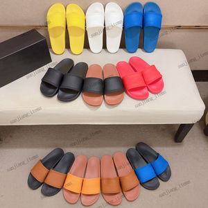 مصمم شريحة Visetos Slipper Rubber Sliders رجالي النساء المطاط الصندل الفاخرة شقق الشاطئ شاطئ الصيف تقلبات القيعان السميكة كونياك بني كبير الحجم 38-44