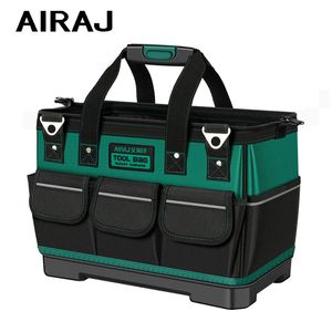 حقيبة أدوات Airaj مع شريط عاكس 1680D Oxford Cloth Electrician Bag Multi-Proction Probroot Attoring Bag 240420