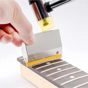Tillbehör gitarrfingertavla fret press gitarr fret tråd verktyg luthier verktyg gitarr bas tråd frets gitarr reparation pressverktyg