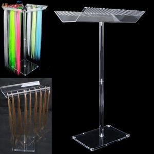 Acrylic Wig Display Rack Stand Professional Salon Multi Function Keratin Hair Extensions Display Holder 240507