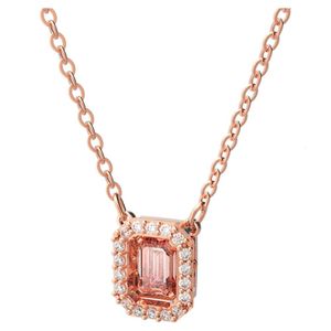 Designer smycken hänge halsband matchande version slår hjärtsocker halsband kvinnliga swarovski element kristall flexibel klavikelkedja