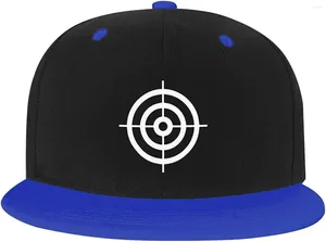 ボールキャップ男性向けスナップバックハットブルズアイ射撃ターゲットリングヒップホップ野球キャップトラッカーパパ帽子ユニセックス調整可能